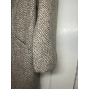 Vintage 70s Wool Herringbone Coat Jacket Chevron Tweed ILGWU Union Made USA M thumbnail 5