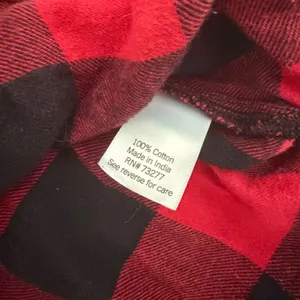 Croft & Barrow Womens Red Black Buffalo Plaid Flannel Shirt Large Long Sleeve thumbnail 4