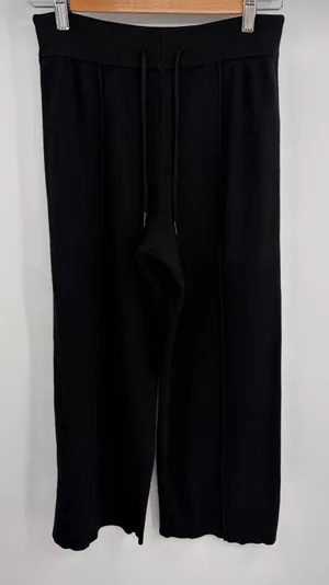 Anthropologie Daily Practice wide leg cropped sweater pant black women’s S thumbnail 1