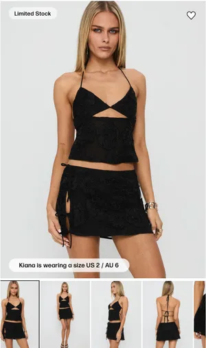 SKIRT ONLY princess Polly sequin skirt thumbnail 3