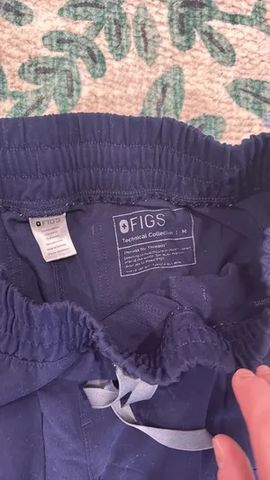 FIGS Navy Scrub Pants High-Waisted thumbnail 2