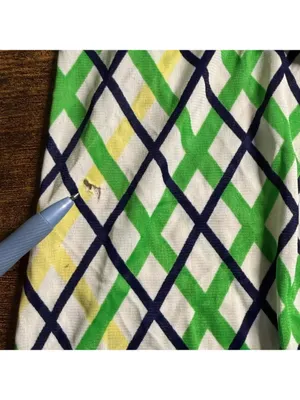 Vintage 70s Green Yellow Checkered Plaid Polyester Shirt thumbnail 9