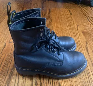 Dr. Martens 1460 Black Leather Lace-Up Combat Boots thumbnail 1