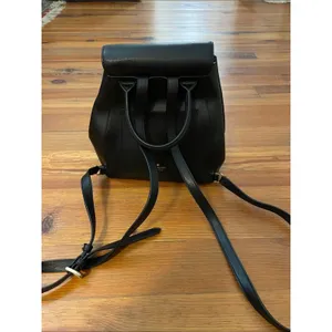 Kate Spade Adel Medium Flap Backpack Bag Black Grain Leather WKRU6412 thumbnail 3