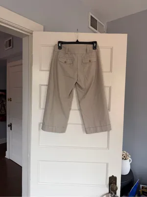 The Limited Beige Cropped Wide-Leg capris thumbnail 3