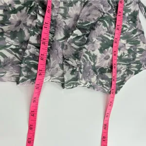 Anthropologie OPT floral ruffle midi dress‎ sz M thumbnail 7