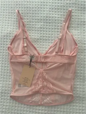 SheIn light pink lace tank top thumbnail 2