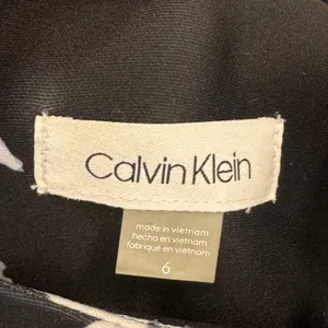 Calvin Klein Womens Black White Floral Sleeveless Scuba Sheath Dress Size 6 thumbnail 6