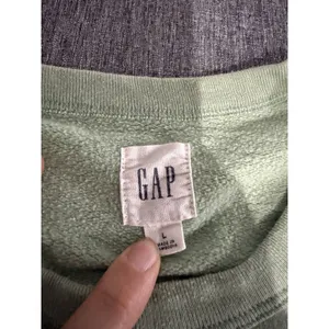 GAP Women's Logo Crewneck Sweatshirt Sage Green Sz L Comfy Cozy thumbnail 3