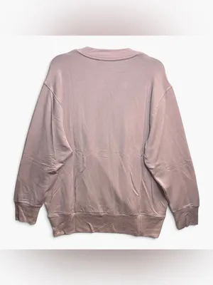 Athleta Purana V-Neck Wrap Sweatshirt Pink Size Large NWT $89 thumbnail 4