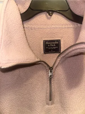 Abercrombie & Fitch Sherpa Blush Half Zip Pullover thumbnail 3