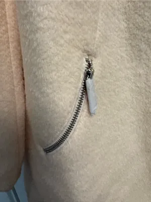 Metaphor Women's Asymmetric Zip Wool-Blend Coat in Light Blush thumbnail 2