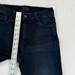 Mother Insider Crop Two Step Fray Jeans Hey Good‎ Lookin Dark Wash Step Hem 26 thumbnail 6