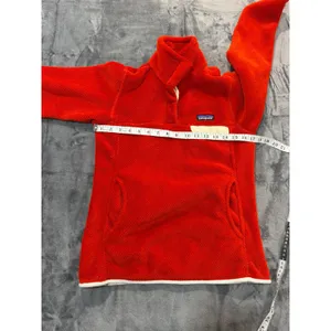 Patagonia Re-Tool Snap-T Pullover Women Red Fleece Sweater XS thumbnail 6
