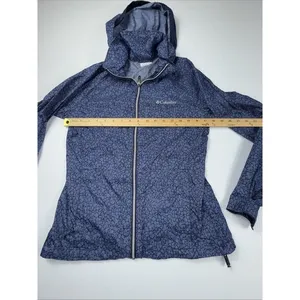 Columbia Women's Switchback Lightweight‎ Hooded Jacket Size S Blue thumbnail 4