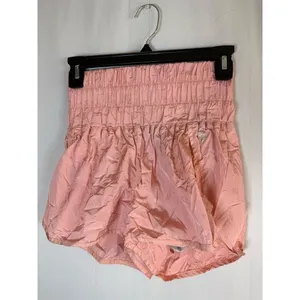 FP Movement by Free People Way Home Shorts Womens XS Pink High Rise Lined thumbnail 3