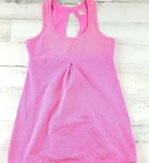 Lucy Tech Racerback Tank Top Women’s Small Pink Keyhole Back Athletic Workout thumbnail 1
