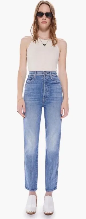 MOTHER Superior Denim In Tippy Top Frisky Flood in Crashing Size 29 thumbnail 1