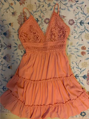 Thrifted Dress Orange thumbnail 1
