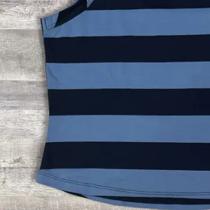 Doe and Rae NEW Blue Striped Racerback Tank Top Womens S Cotton Stretch thumbnail 4
