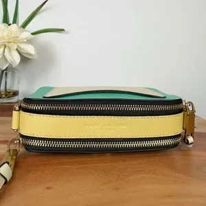 Pre-owned MARC JACOBS‎ Saffiano Rainbow Strap Color Block Snapshot Camera Bag thumbnail 7