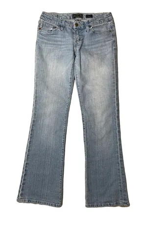 7 For All Mankind Flare Jeans Light Wash Womens 27 $198 thumbnail 1