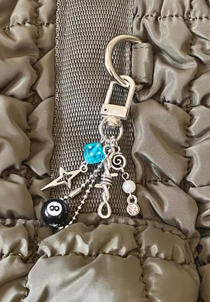Handmade grunge funky y2k bag charm/accessory/key chain🖤 thumbnail 3