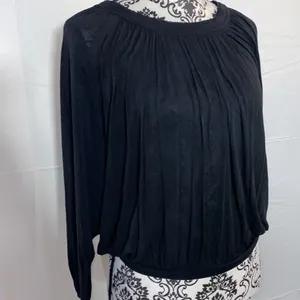 Free People Movement Peasant Top Black Long Sleeve Size XS thumbnail 3