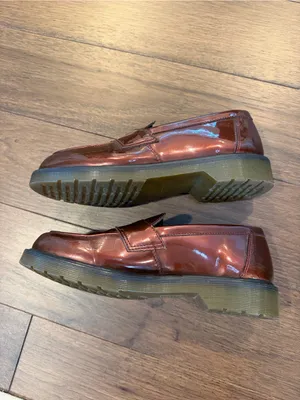 Dr. Martens Penny Loafer in Burgundy Red - Size 8 - C61-098 thumbnail 8