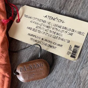 Da-Nang 100% Cotton Orange Skirt Size XS thumbnail 4