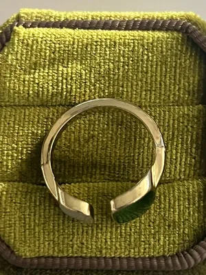 Classic Design Stainless Steel Golden w/ Modern Design Adjustable Ring S 6-9 thumbnail 3