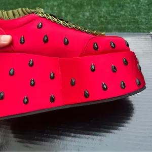 womens size 6 Strawberry shortcake X dolls kill Watermelon Platform Sneakers thumbnail 5