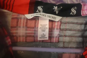 Victoria's Secret modal blend patchwork pj pajamas set in red and black size medium. thumbnail 6