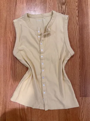 Abercrombie Button Down Tank thumbnail 1