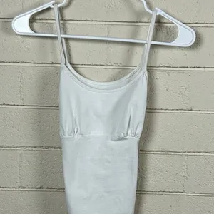 Brandy Melville John Galt White Lace Up Back Tank one size thumbnail 4