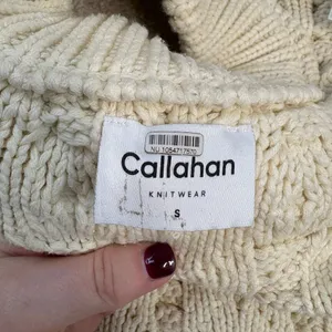 Anthropologie Callahan Viv Mock Neck Cable Knit Sweater Vest Size S thumbnail 5