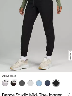 Lululemon⁠ Dance Studio Mid-Rise Jogger Size 4 Black thumbnail 2