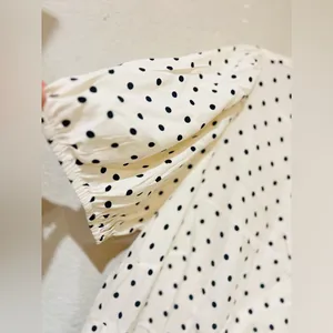 A New Day Black and White Puff Sleeve Mini Wrap Dress 2X thumbnail 9