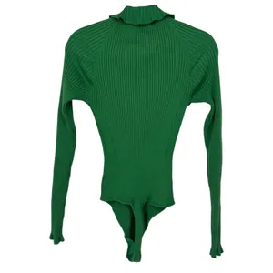 NWT Free People Intimately Ready For It Bodysuit Ribbed Knit Green Size Medium thumbnail 6