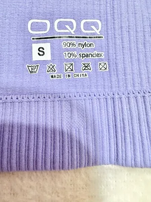 OQQ Lavender/Lilac Square Neck Ribbed Mini Bodycon Dress Size Small thumbnail 8