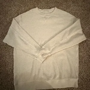 Aerie Women's Cream Crewneck Top thumbnail 1