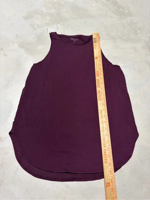 Athleta Deep Plum burgundy High-Neck Tank top medium thumbnail 2