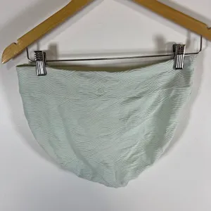 Calia Mint Green Textured Wave Bikini Set Top M Bottom S Swimsuit 2‎ Piece thumbnail 9