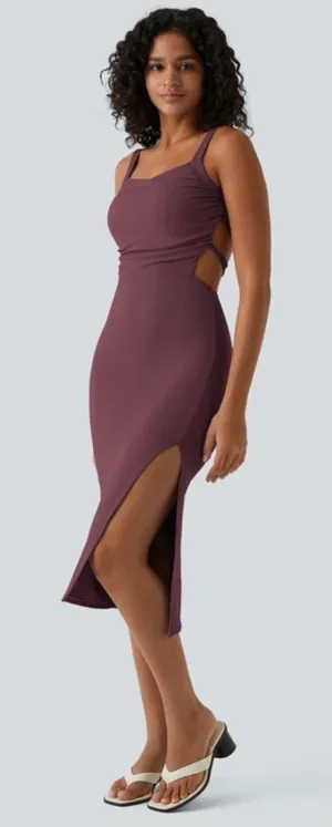 Halara Plum (Fig) Strappy Maxi Dress thumbnail 1