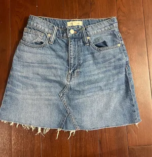 Madewell Blue Denim Skirt thumbnail 1