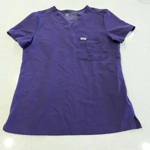 Figs‎ Catarina One-Pocket Scrub Top Purple size Small thumbnail 1