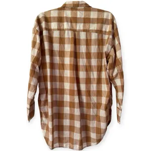 Maeve Bennett Button Down Shirt Brown Buffalo Check Size XS thumbnail 4