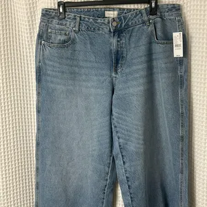 PacSun Casey Low Rise Baggy Wide Leg Jeans Women's 34 SHORT Blue Denim NWT thumbnail 5