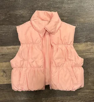 H&M Pink Puffer Vest thumbnail 1