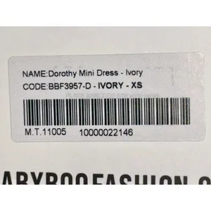 NWT Babyboo Dorothy Ivory Sequin Bow Square Neck Fit & Flare Mini Dress Size XS thumbnail 15